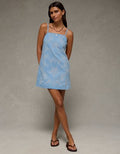 AE Denim Embroidered Mini Dress - Multi