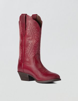 Ariat Women's Heritage Stretch R Toe Western Boot - Red