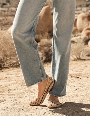 AE Raffia Ballet Flat - Natural