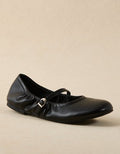 AE Scrunch Mary Jane Flat - Black