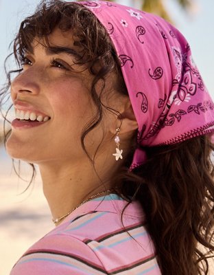 AE Paisley Scarf Bandana - Pink