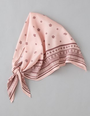 AE Silky Scarf Bandana - Pink