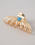 AE Acrylic Stone Claw Hair Clip - Gold