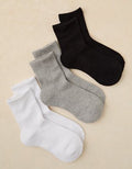 AE Solid Cropped Crew Socks 3-Pack - Multi