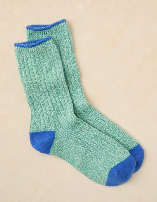 AE Cozy Knit Crew Socks - Green