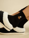 AE Halloween Snoopy Cropped Crew Socks - Black
