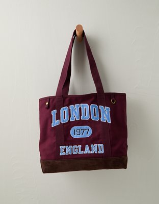 AE Off-Duty Graphic Tote Bag - Maroon
