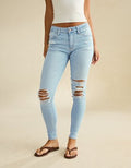 AE Low-Rise Ripped Jegging - Moon Stone Light