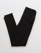 OFFLINE By Aerie OG Cotton High Waisted Legging - True Black