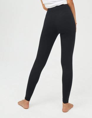OFFLINE By Aerie OG Cotton High Waisted Legging - True Black
