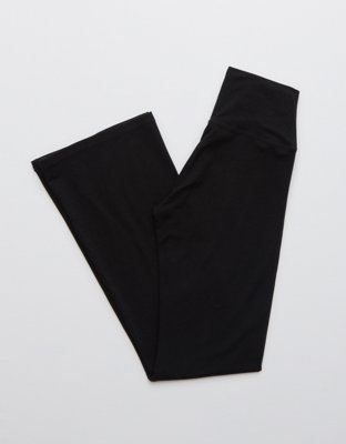 OFFLINE By Aerie OG Cotton High Waisted Flare Legging - True Black