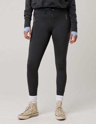 OFFLINE By Aerie Warmup High Waisted Pocket Legging - Smoked Gray