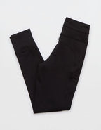 OFFLINE By Aerie Warmup High Waisted Pocket Legging - True Black