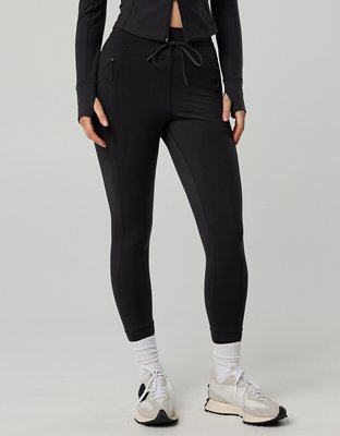 OFFLINE By Aerie Warmup High Waisted Pocket Legging - True Black
