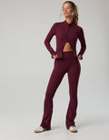 OFFLINE By Aerie The Hugger High Waisted Bootcut Legging - Royal Berry