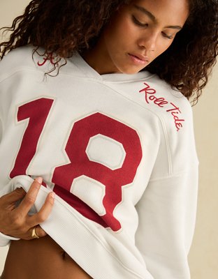 AE Alabama Crimson Tide V-Neck Graphic Sweatshirt - Red Velvet