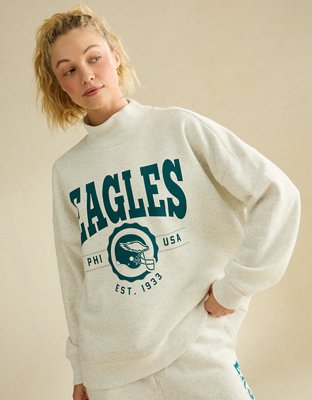 NFL Philadelphia Eagles Everyday Luxe Mock Neck Sweatshirt - Green