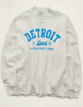 NFL Detroit Lions Everyday Luxe Mock Neck Sweatshirt - Light Blue