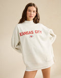 NFL Kansas City Chiefs Everyday Luxe Mock Neck Sweatshirt - Gold