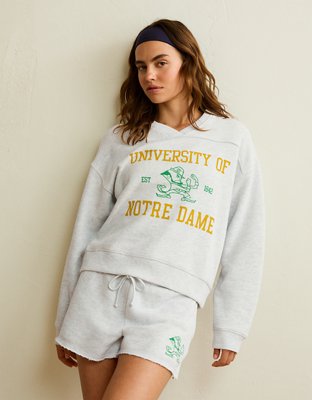 AE Notre Dame V-Neck Graphic Sweatshirt - Green