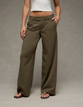 AE Low-Rise Ultra Wide-Leg Trouser - Olive