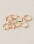 AE Delicate Rings 8-Pack - Gold