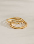 AE Keepers Collection 14K Gold Plated Ring 3-Pack - Gold