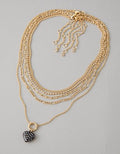 AEO Brown Dot Necklace 5-Pack - Multi