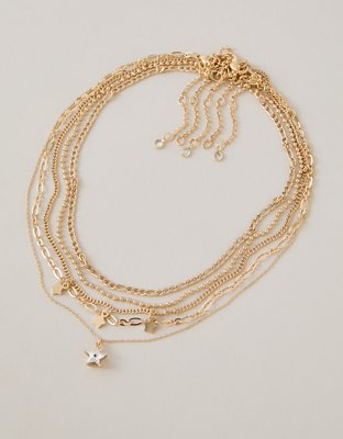 AEO Star Choker 5-Pack - Gold