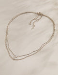 AE Keepers Collection Platinum Plated Necklace 2-Pack - Silver