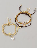 AE Charm Bracelets 5-Pack - Gold