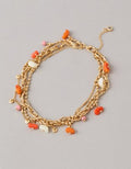 AE Coral Anklet - Orange