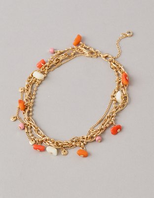AE Coral Anklet - Orange