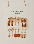 AEO Terracotta Earrings 9-Pack - Multi