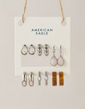 AEO Chunky Earring 6-Pack - Silver