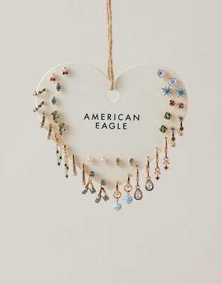 AEO Green & Blue Earring 18-Pack - Multi