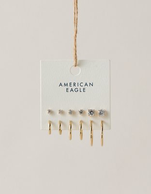 AEO Core Earrings 6-Pack - Gold