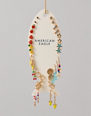 AE Fruit & Shell Earring 18-Pack - Multi