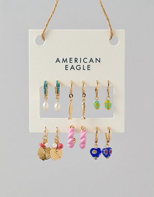 AE Assorted Earrings 6-Pack - Gold
