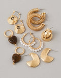 AE Retro Earrings 6-Pack - Gold