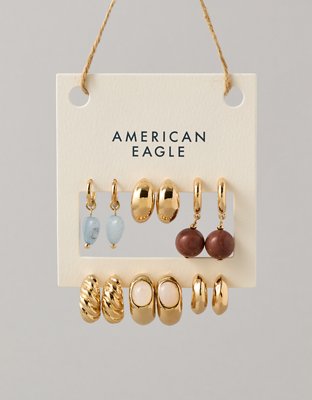 AE Blue & Brown Earring 6-Pack - Multi