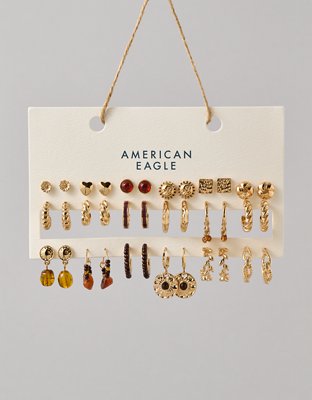 AE Brown Earring 18-Pack - Multi
