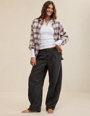 Aerie Utility Balloon Chino Pant - Smoked Gray
