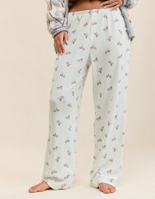 OVERSLEPT by Aerie Pointelle Pant - Cream