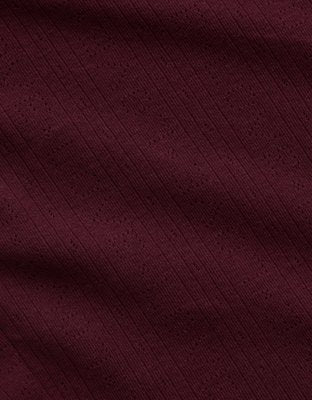 OVERSLEPT by Aerie Pointelle Pant - Royal Berry