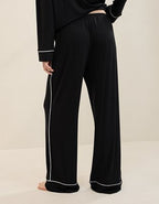OVERSLEPT by Aerie Real Soft® Piping PJ Pant - True Black