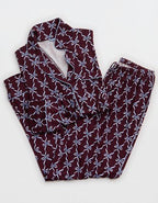 OVERSLEPT by Aerie Real Soft® Piping PJ Pant - Royal Berry