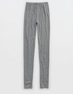 OVERSLEPT by Aerie Pointelle Legging - Dark Heather Gray