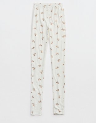 OVERSLEPT by Aerie Pointelle Legging - Cream
