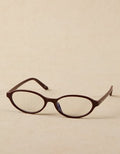 AE Thin Oval Blue Light Glasses - Burgundy
